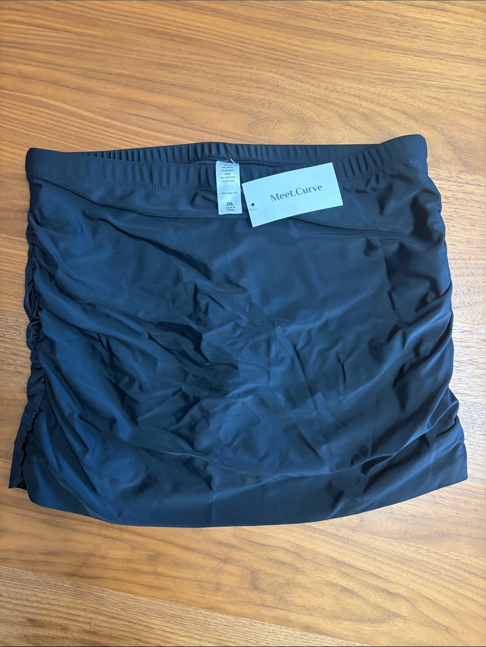 Meet.Curve Black Swim Skirt Bikini Bottom